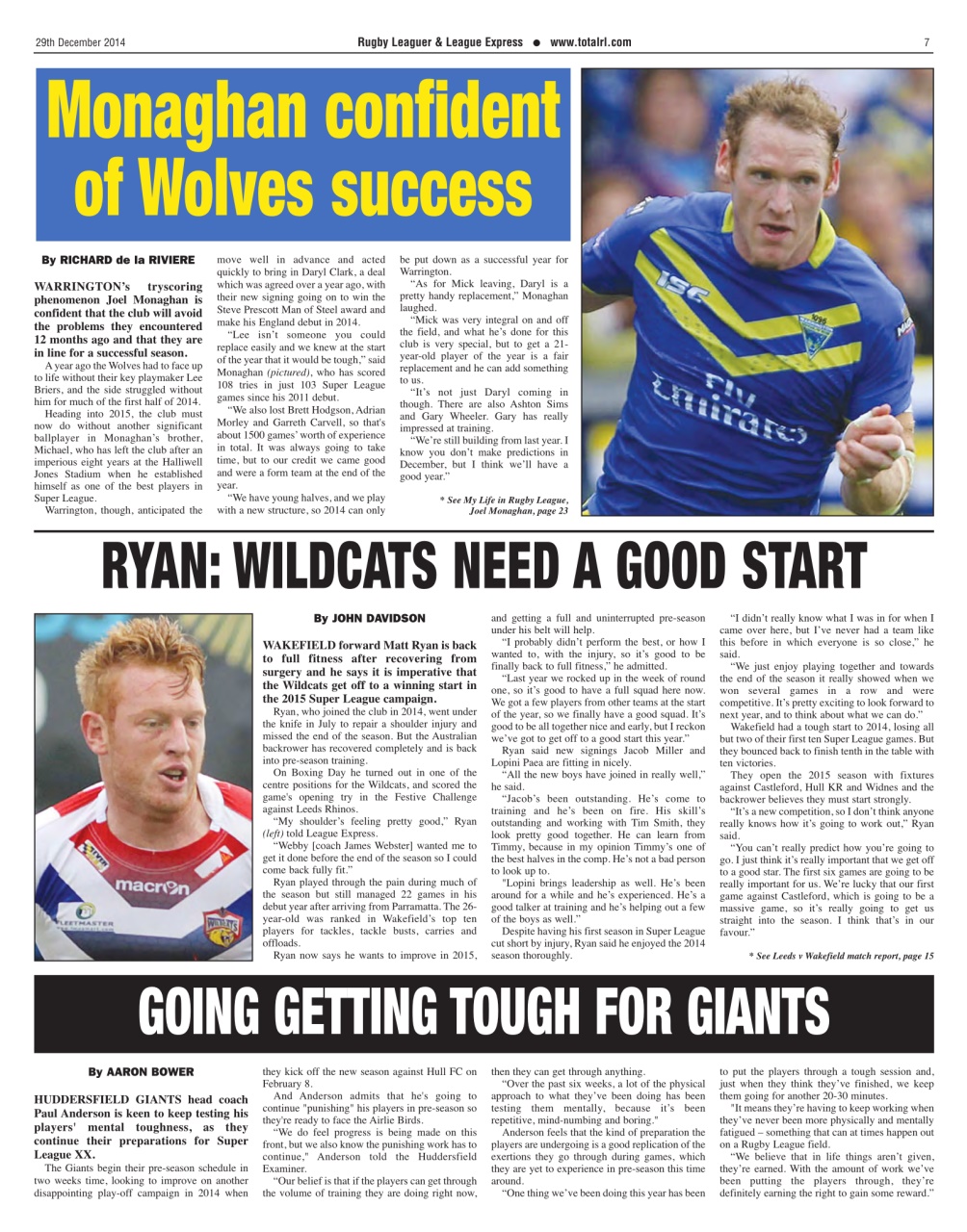 League Express Preview Pages