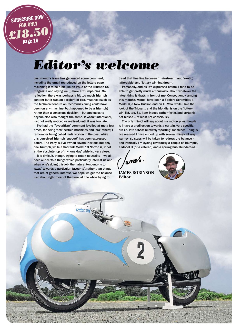 The Classic MotorCycle Preview Pages
