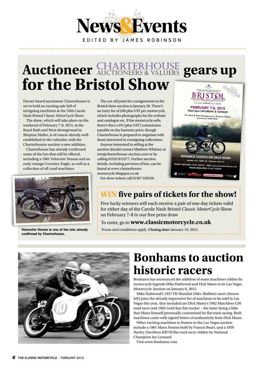 The Classic MotorCycle Preview Pages
