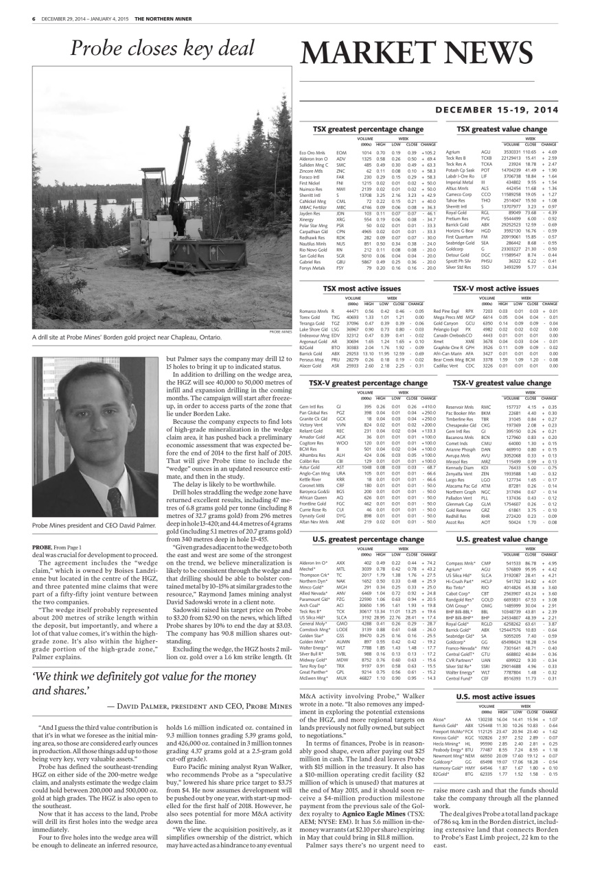 The Northern Miner Preview Pages