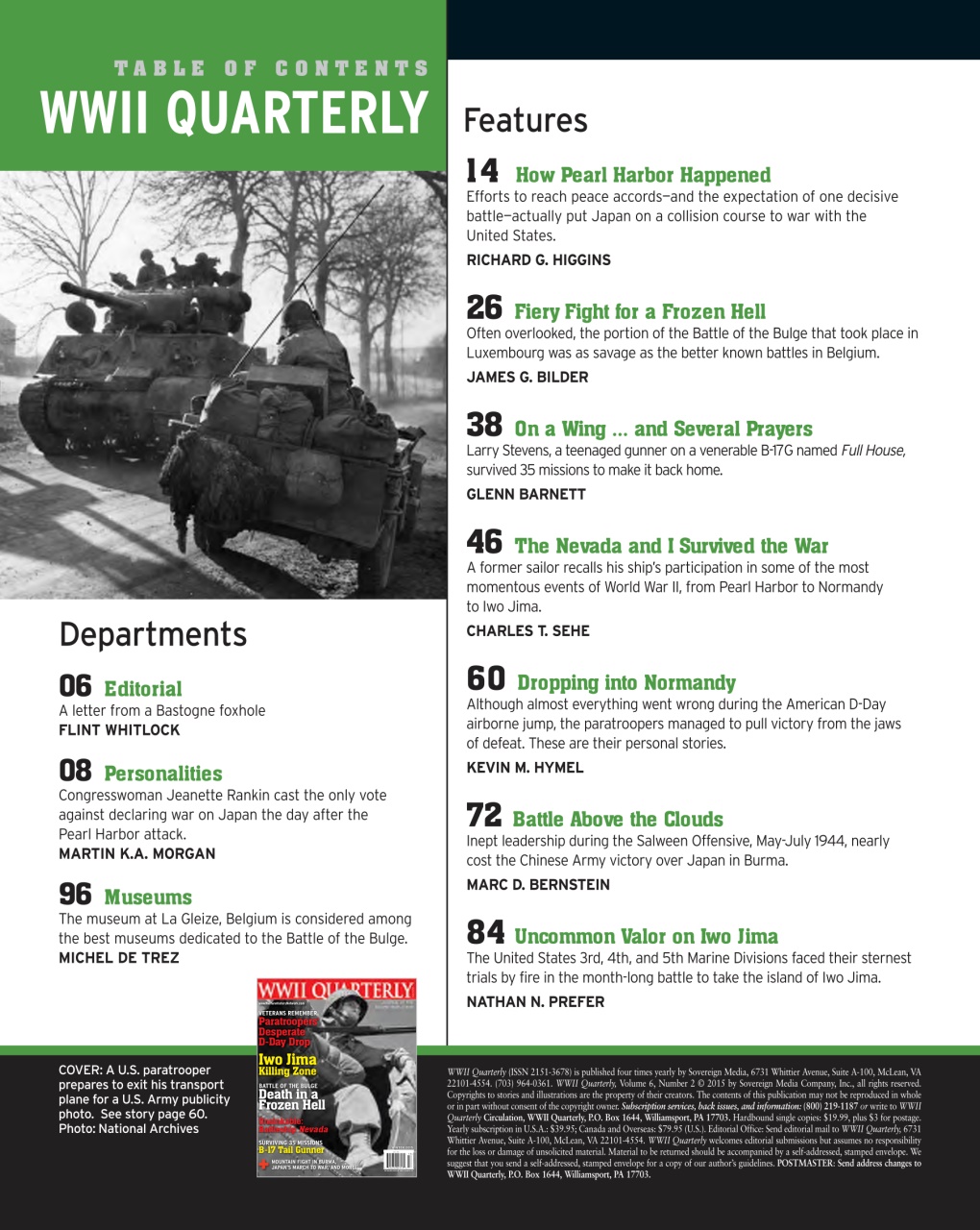 WWII Quarterly Preview Pages