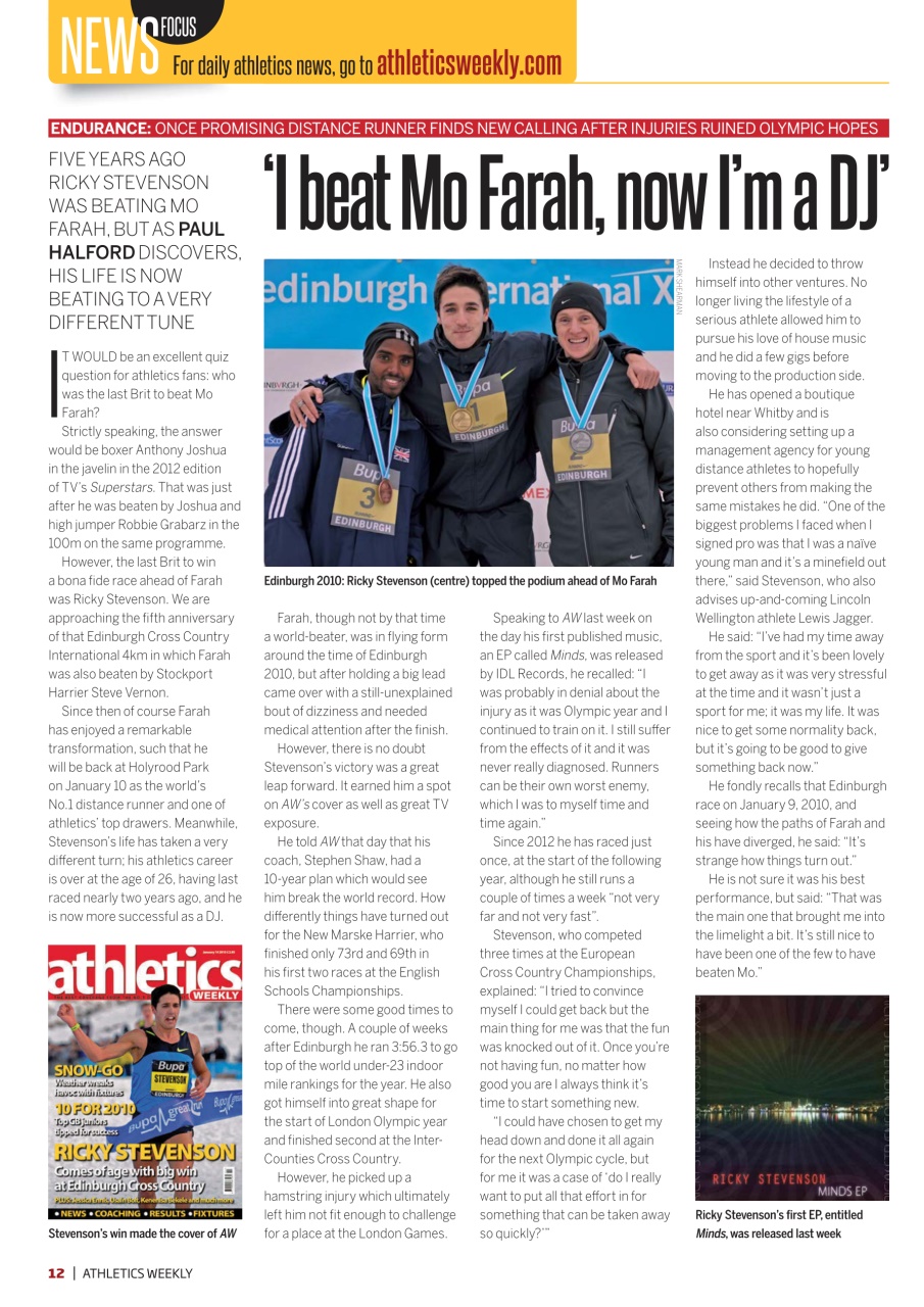 AW – Athletics Weekly Magazine Preview Pages