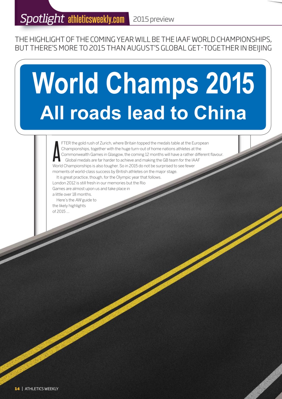 AW – Athletics Weekly Magazine Preview Pages
