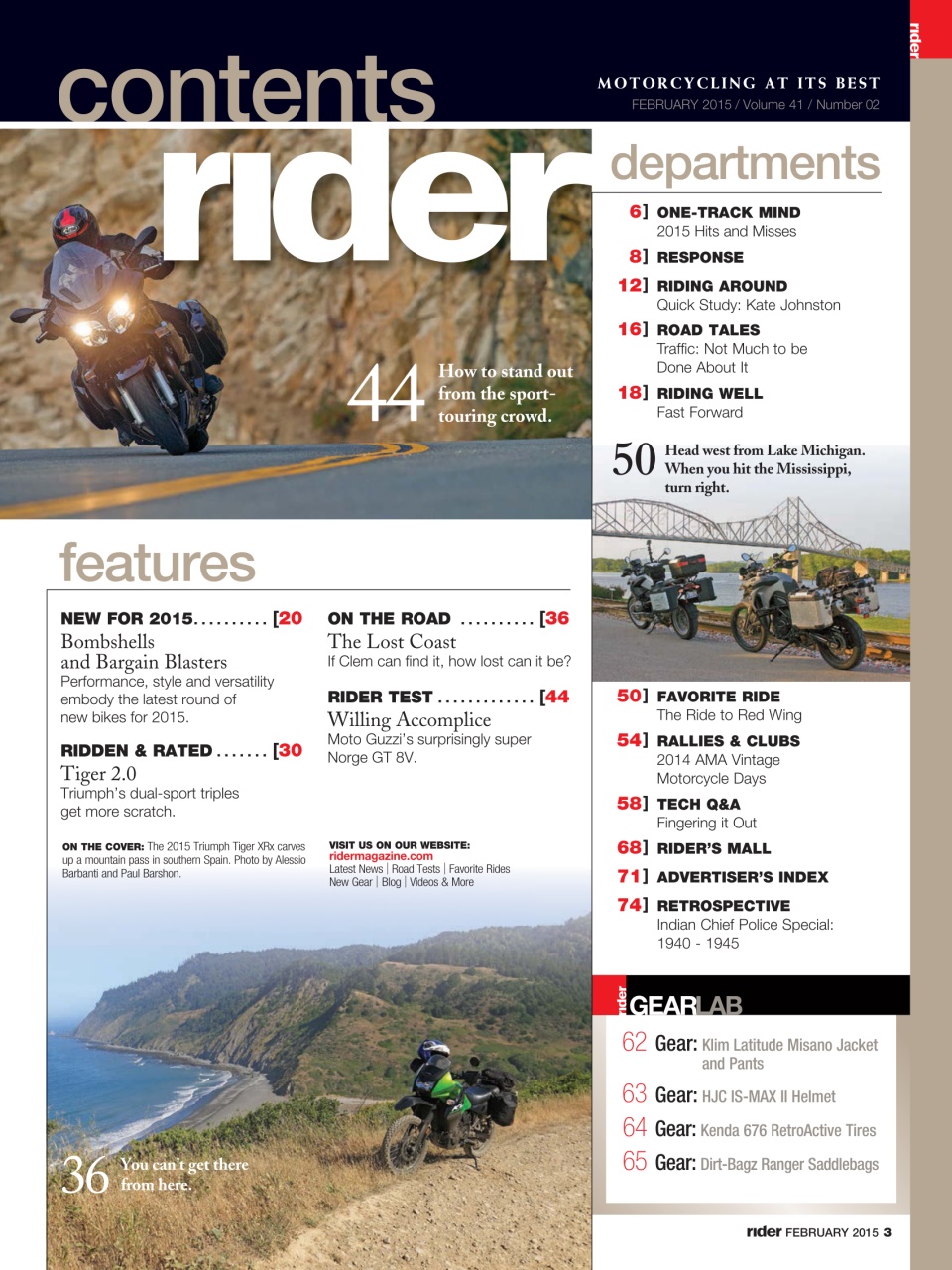 Rider Magazine Preview Pages