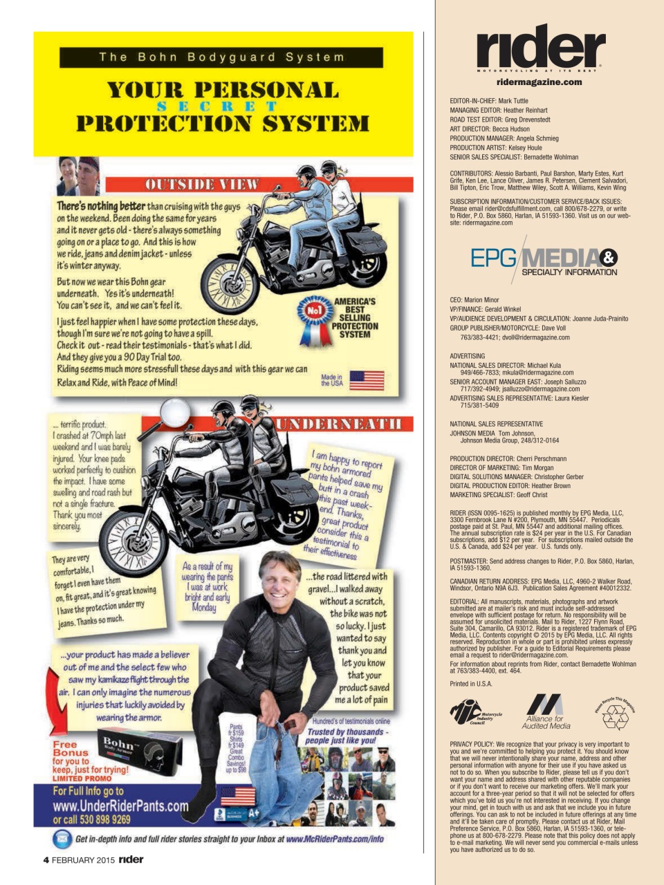 Rider Magazine Preview Pages