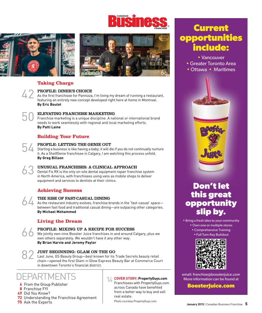 Canadian Business Franchise Preview Pages