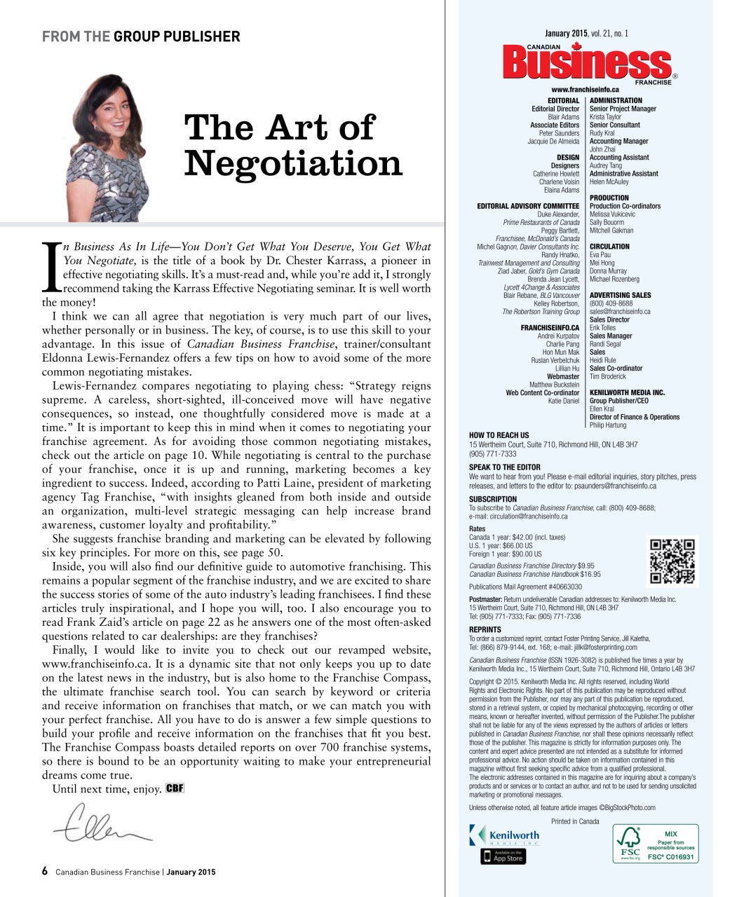 Canadian Business Franchise Preview Pages