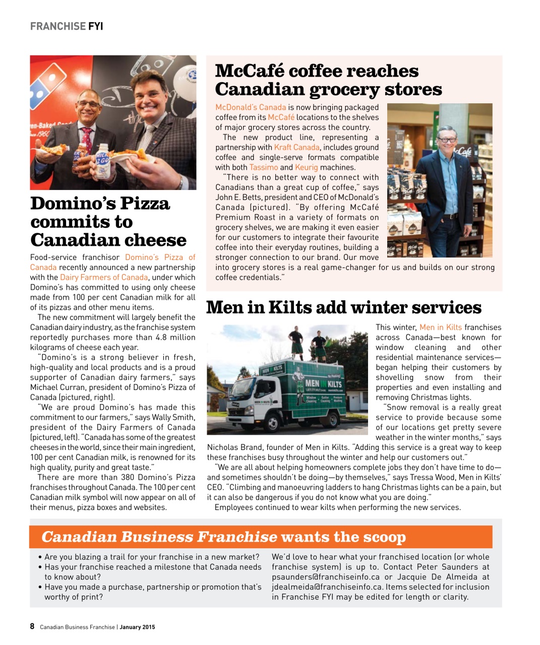 Canadian Business Franchise Preview Pages