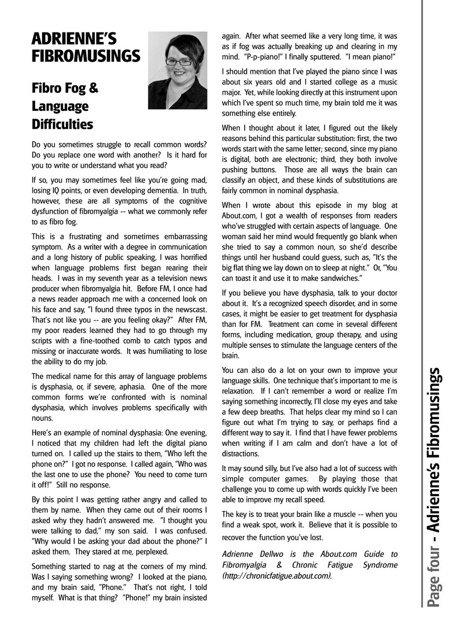 Fibromyalgia Magazine Preview Pages
