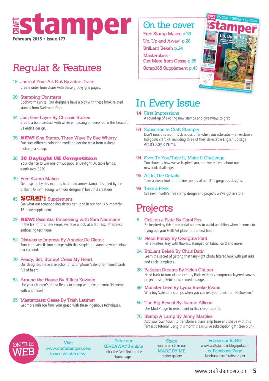 Craft Stamper Preview Pages