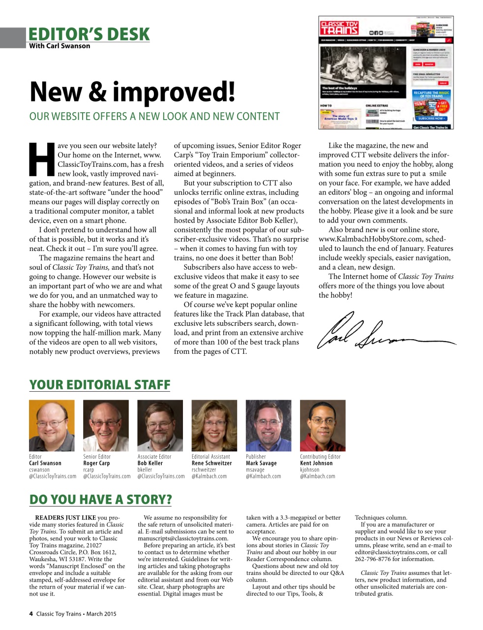 Classic Toy Trains Preview Pages