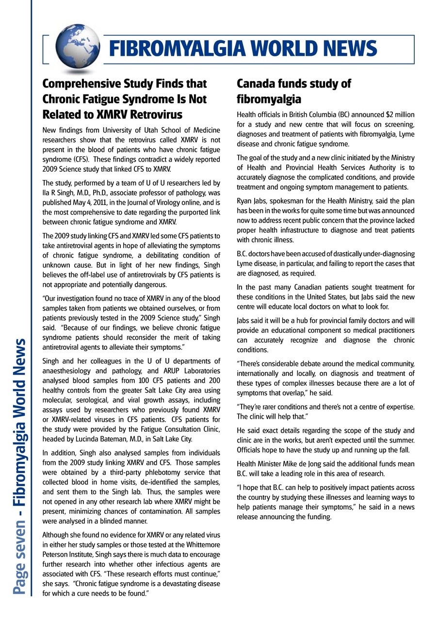 Fibromyalgia Magazine Preview Pages