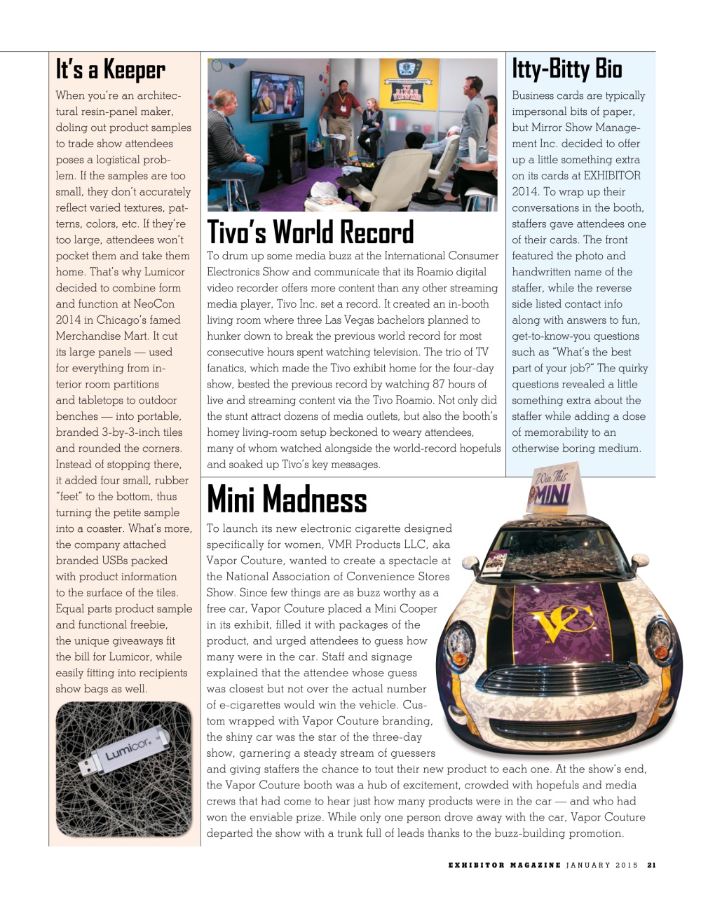 EXHIBITOR Magazine Preview Pages