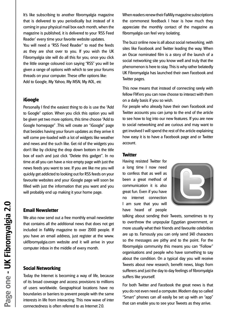 Fibromyalgia Magazine Preview Pages