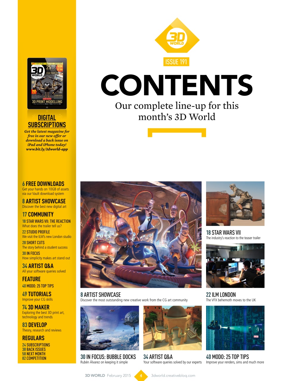 3D World Preview Pages