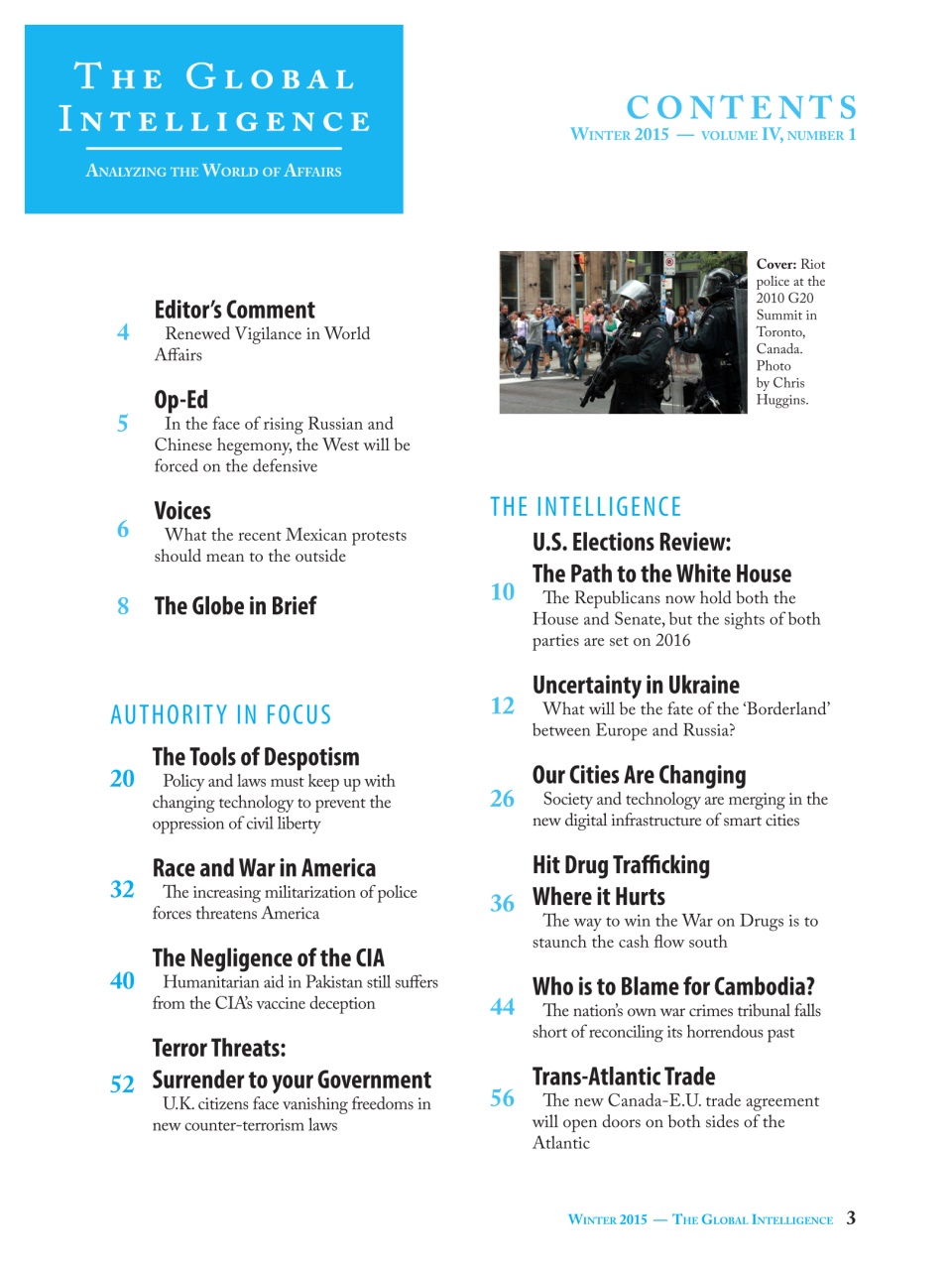 The Global Intelligence Preview Pages