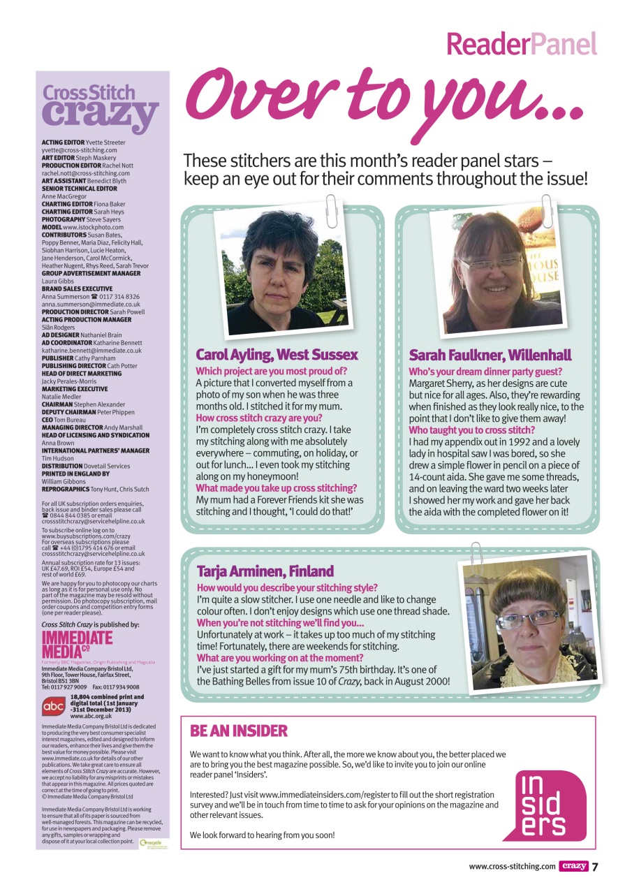 Cross Stitch Crazy Preview Pages