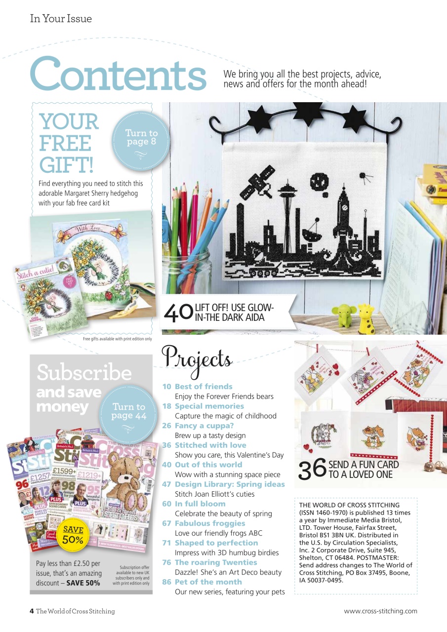 The World of Cross Stitching Preview Pages