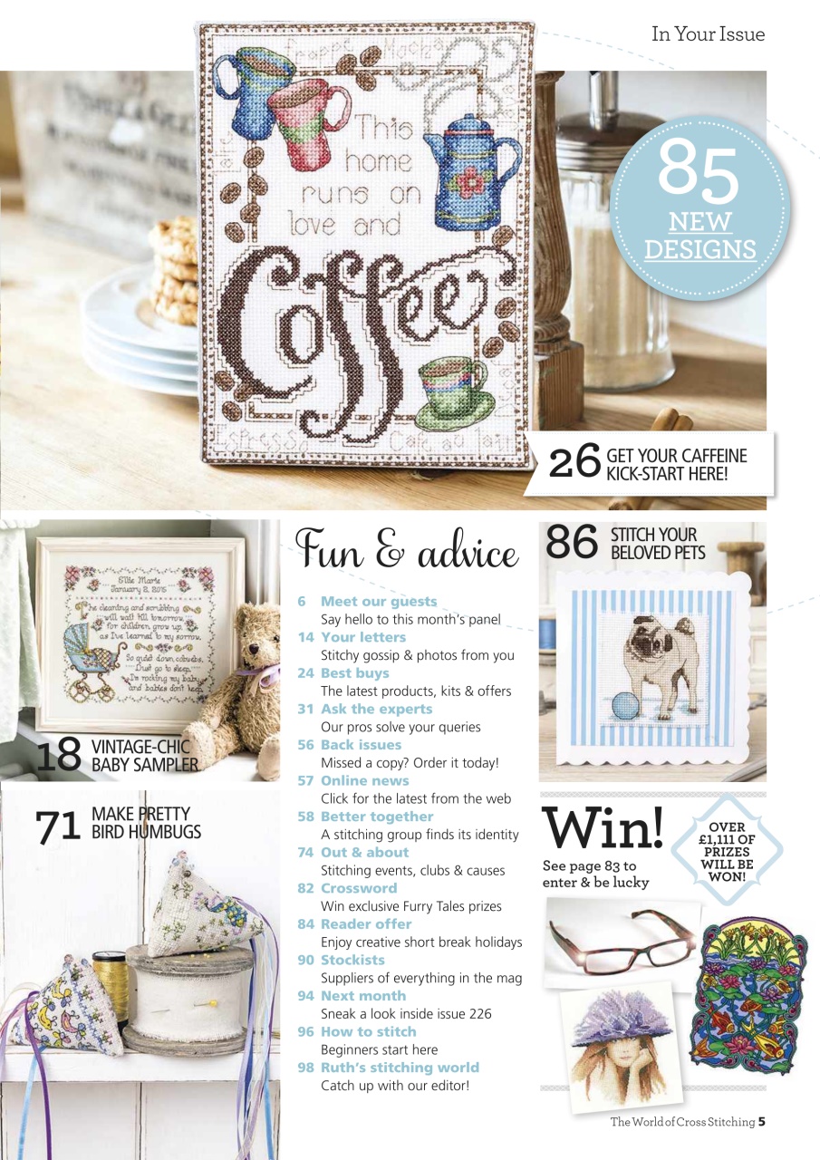 The World of Cross Stitching Preview Pages