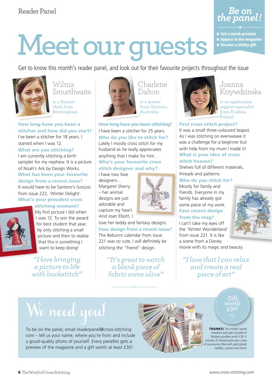 The World of Cross Stitching Preview Pages