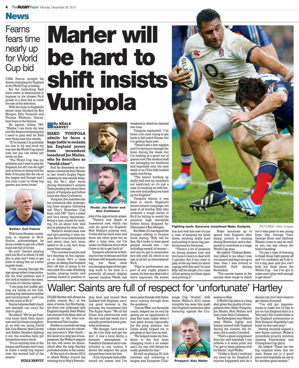 The Rugby Paper Preview Pages