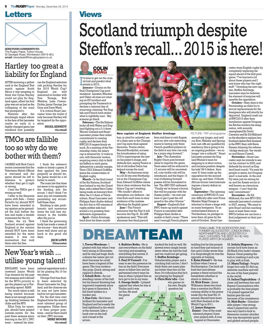 The Rugby Paper Preview Pages