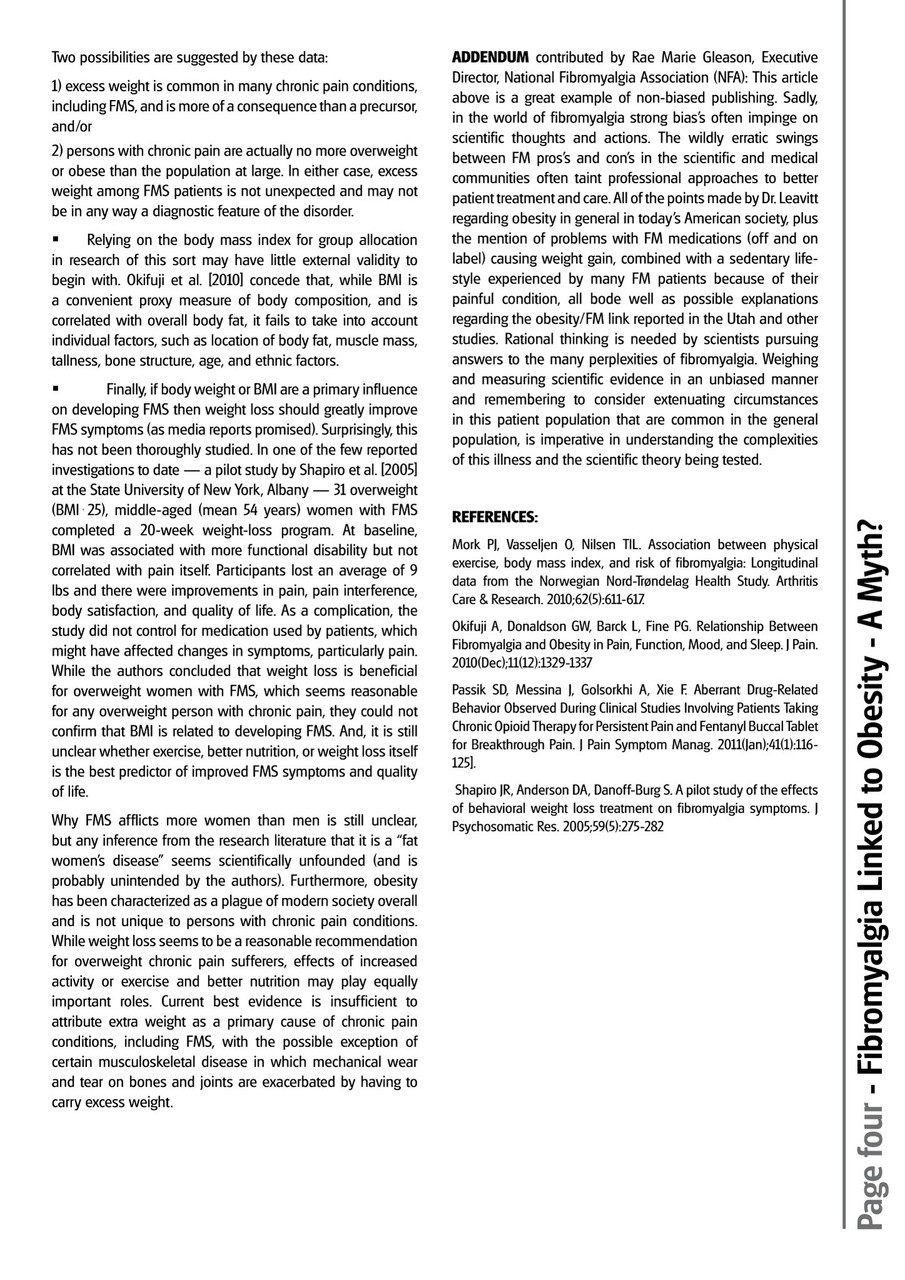 Fibromyalgia Magazine Preview Pages