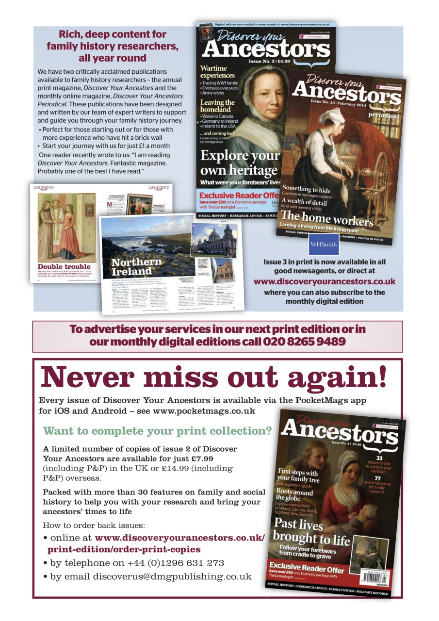 Discover Your Ancestors Preview Pages