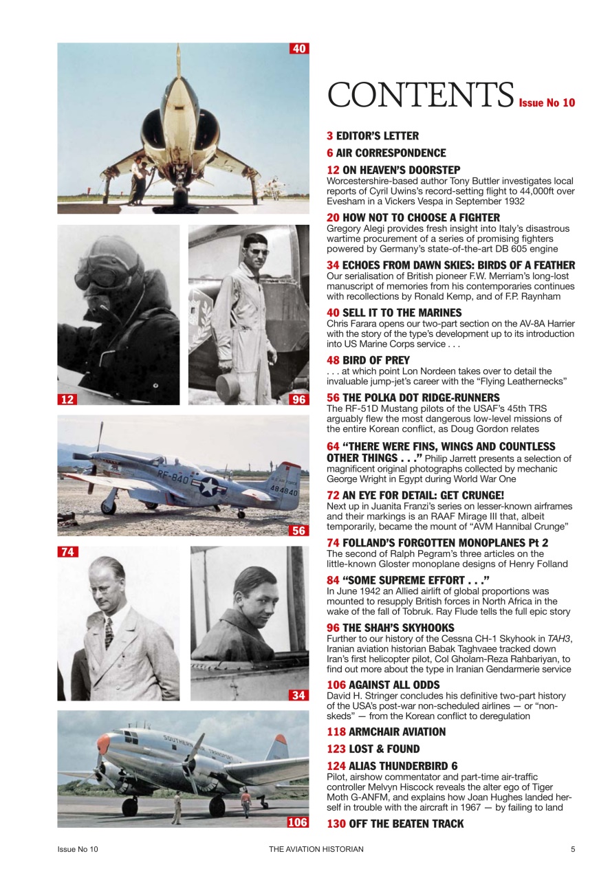 The Aviation Historian Magazine Preview Pages