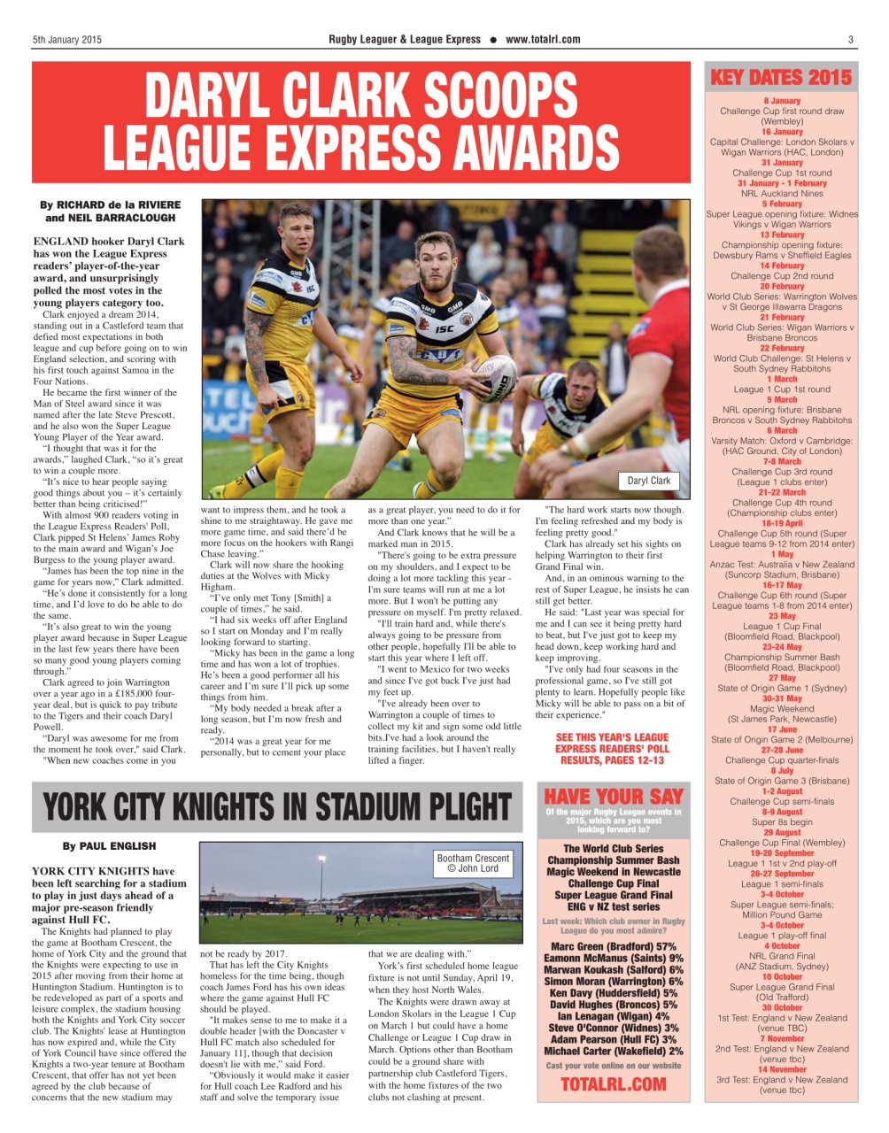 League Express Preview Pages
