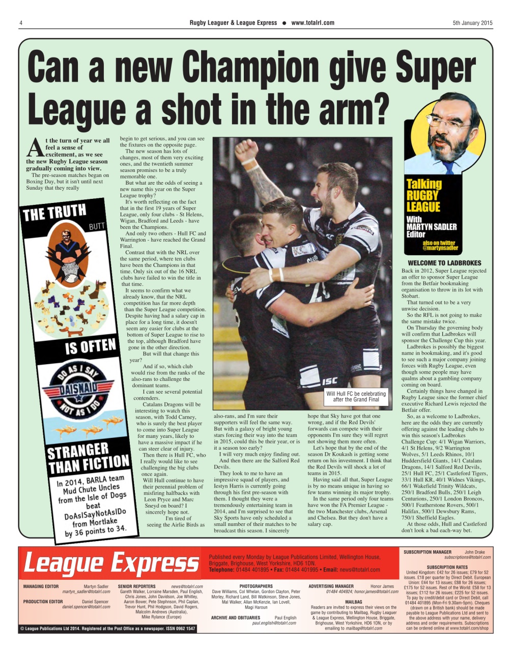 League Express Preview Pages