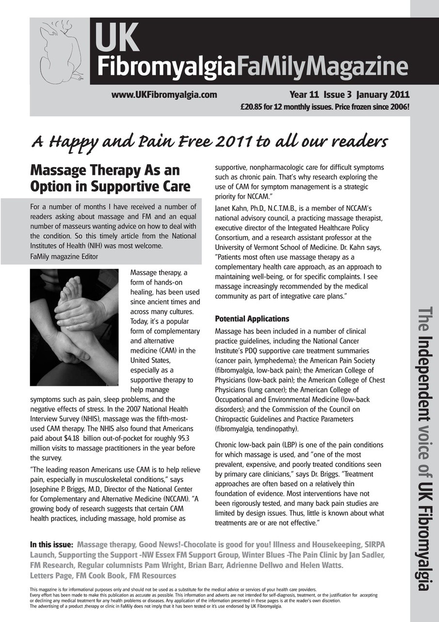 Fibromyalgia Magazine Preview Pages