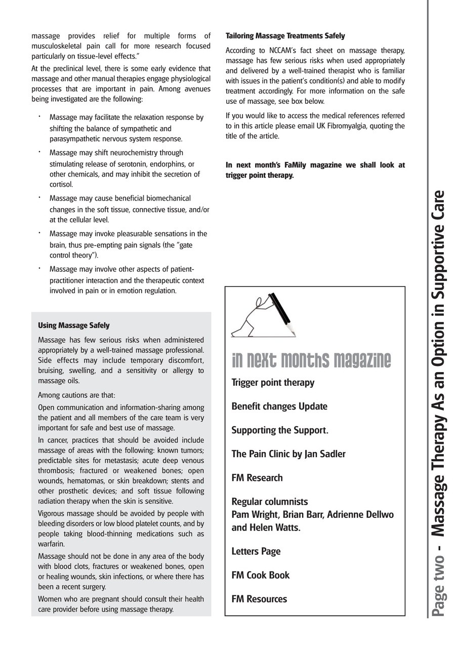 Fibromyalgia Magazine Preview Pages