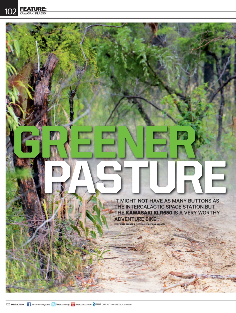 Dirt Action Preview Pages