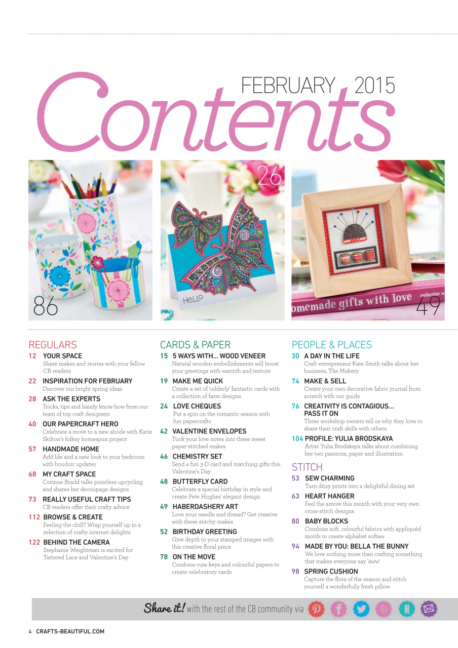 Crafts Beautiful Preview Pages