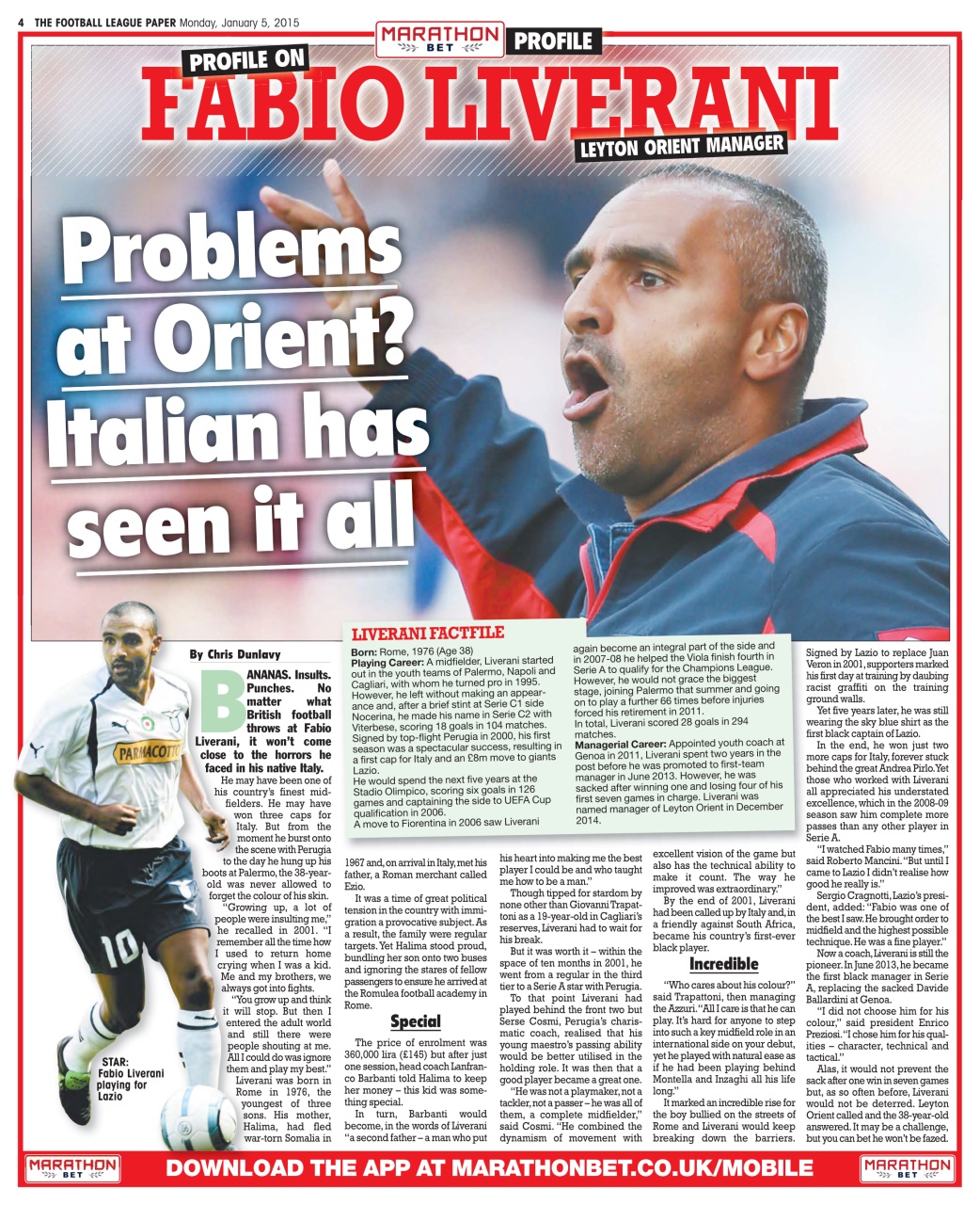 The Football League Paper Preview Pages