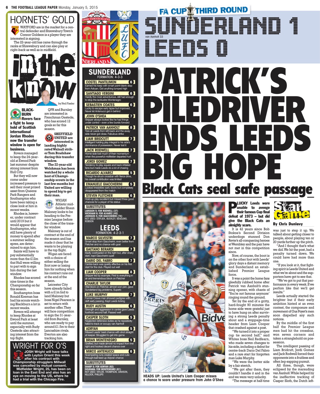 The Football League Paper Preview Pages