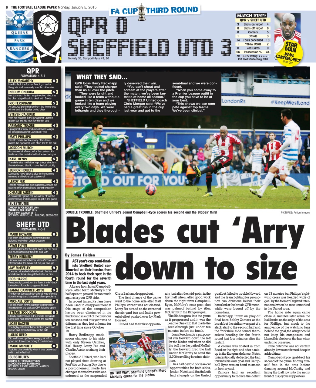 The Football League Paper Preview Pages