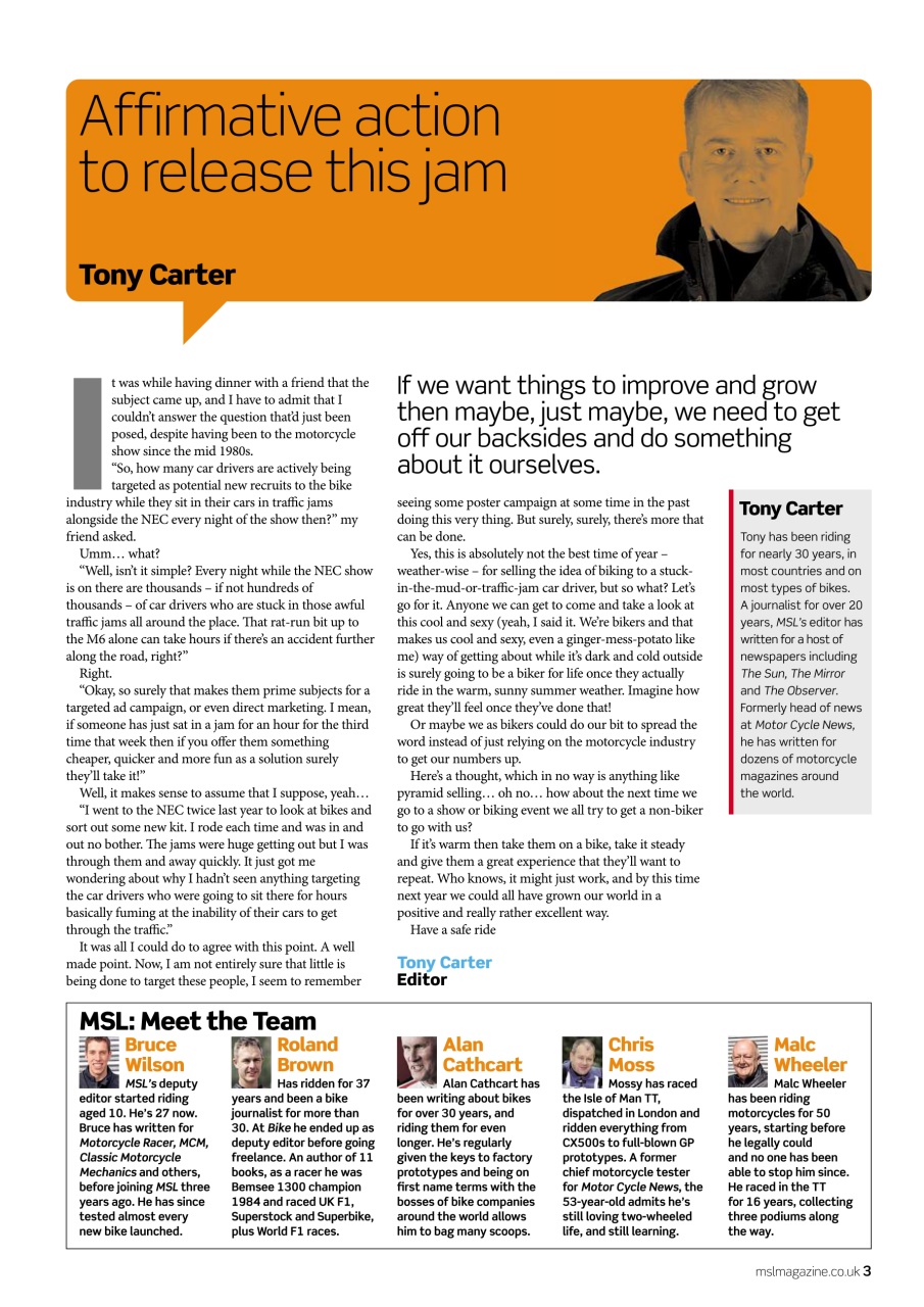 Motorcycle Sport & Leisure Preview Pages
