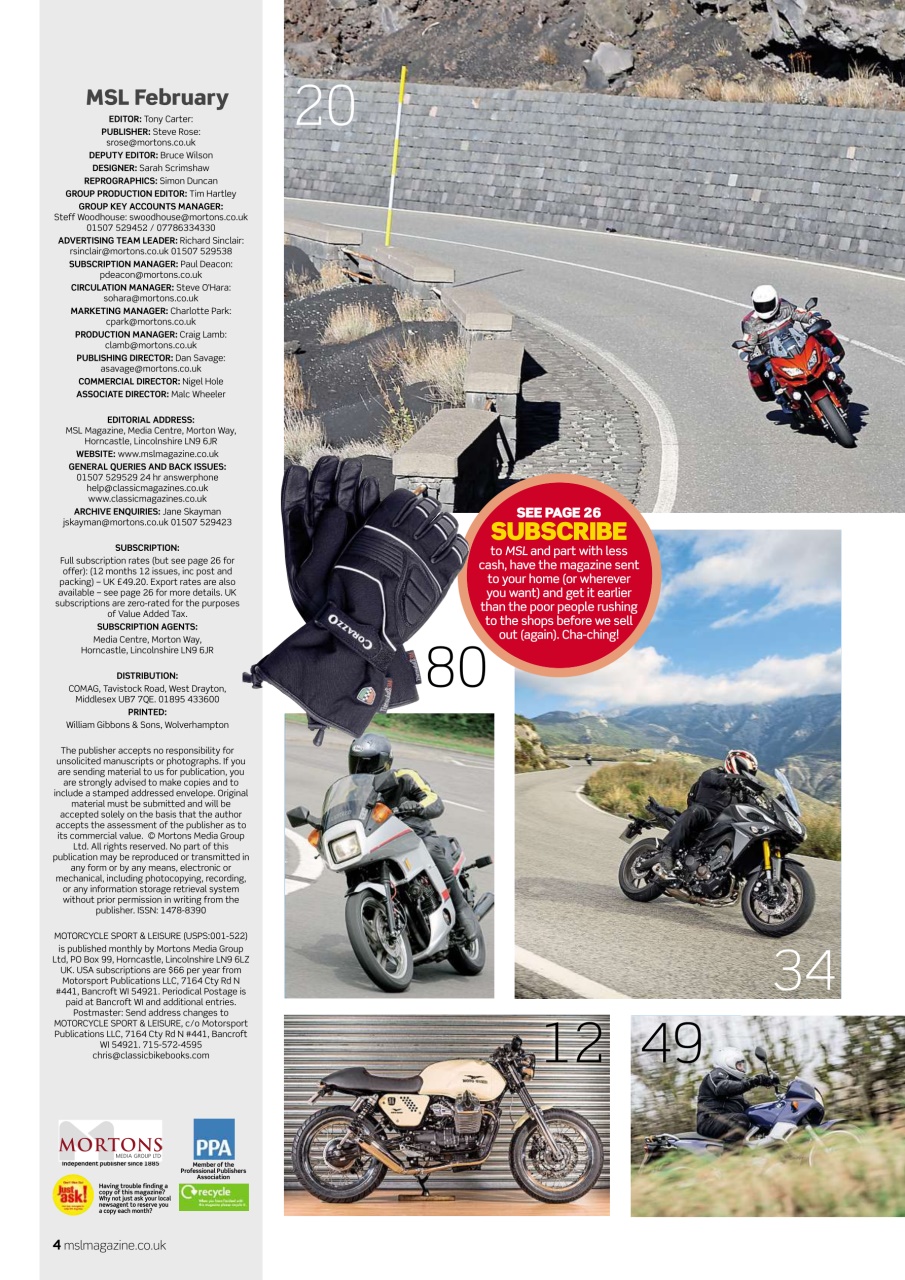 Motorcycle Sport & Leisure Preview Pages