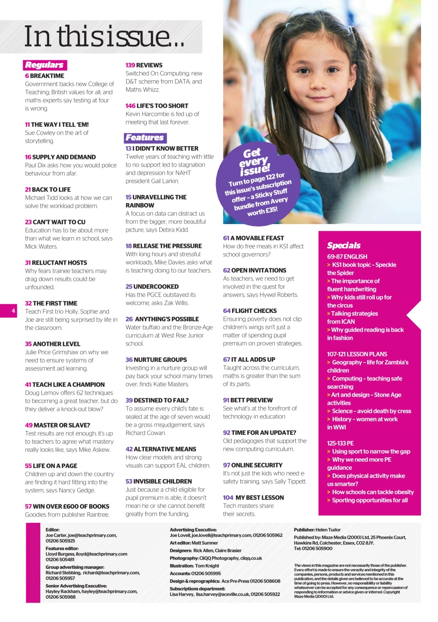 Teach Primary Preview Pages