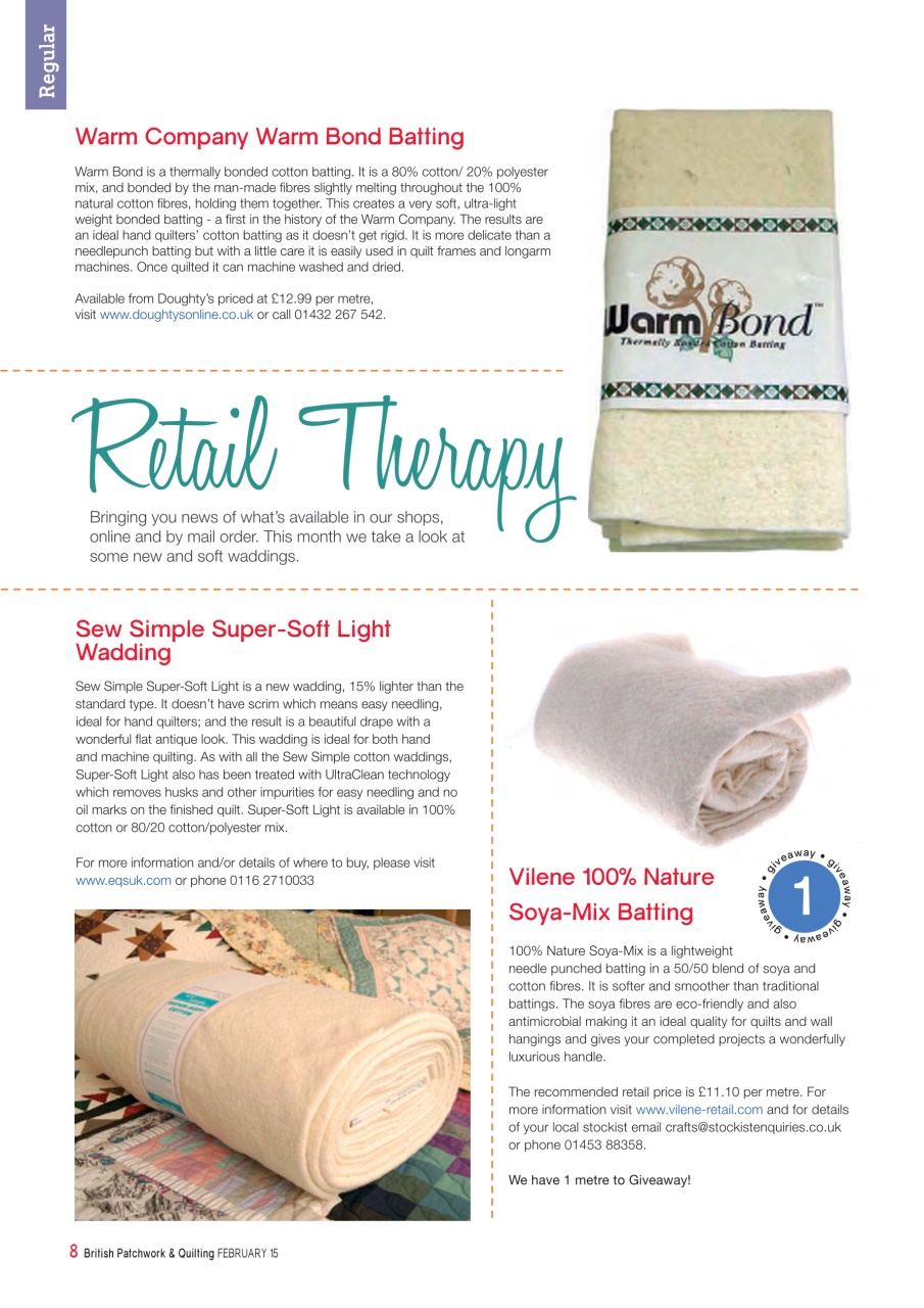 Patchwork and Quilting Preview Pages