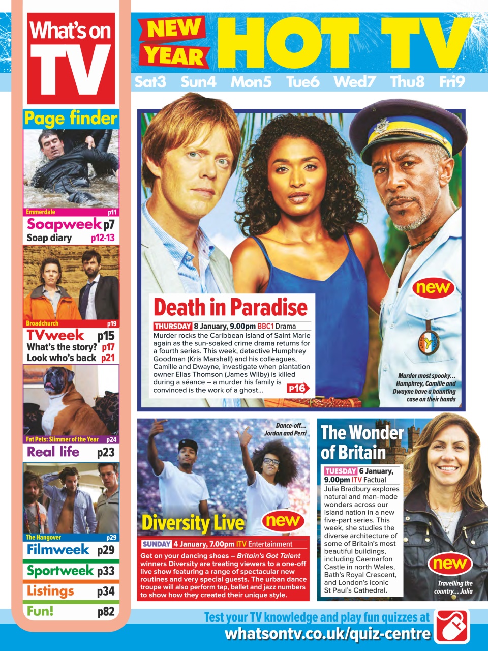 What's on TV Preview Pages