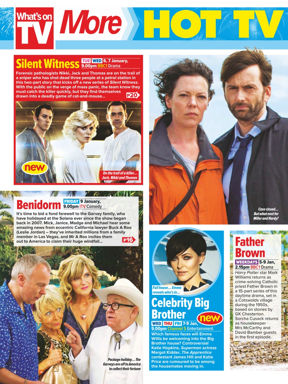 What's on TV Preview Pages
