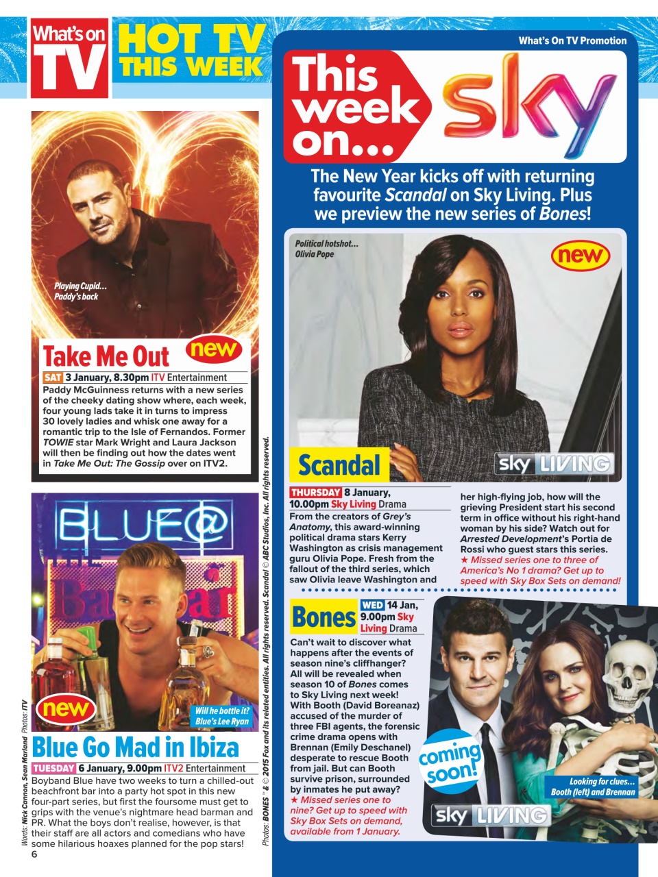 What's on TV Preview Pages