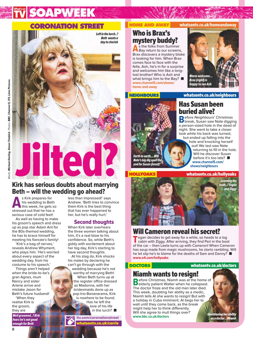 What's on TV Preview Pages