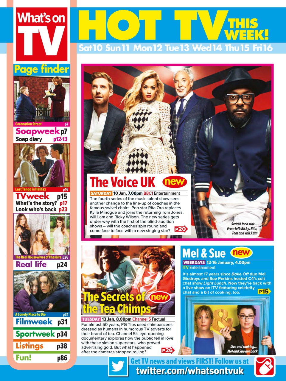 What's on TV Preview Pages