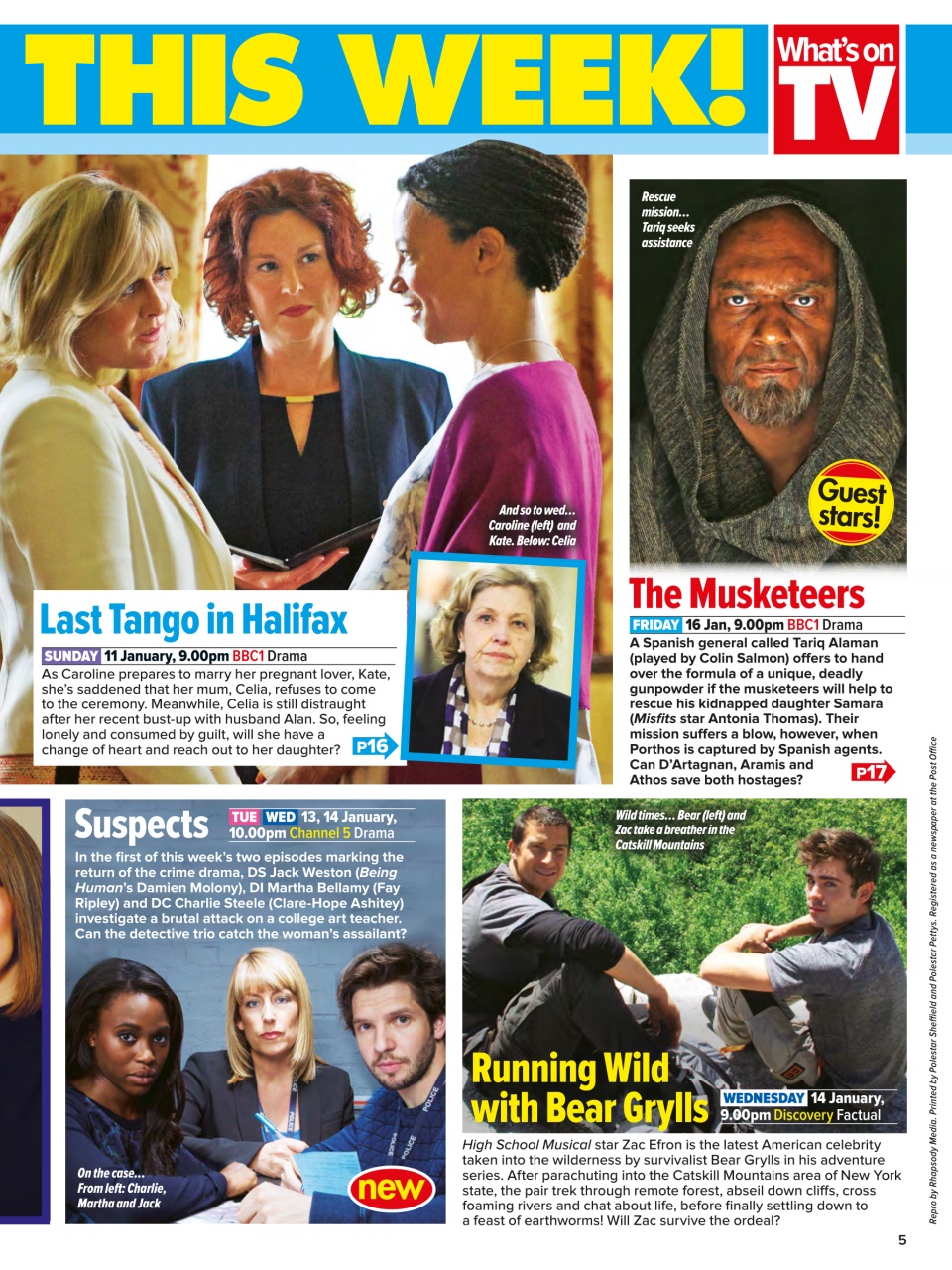 What's on TV Preview Pages