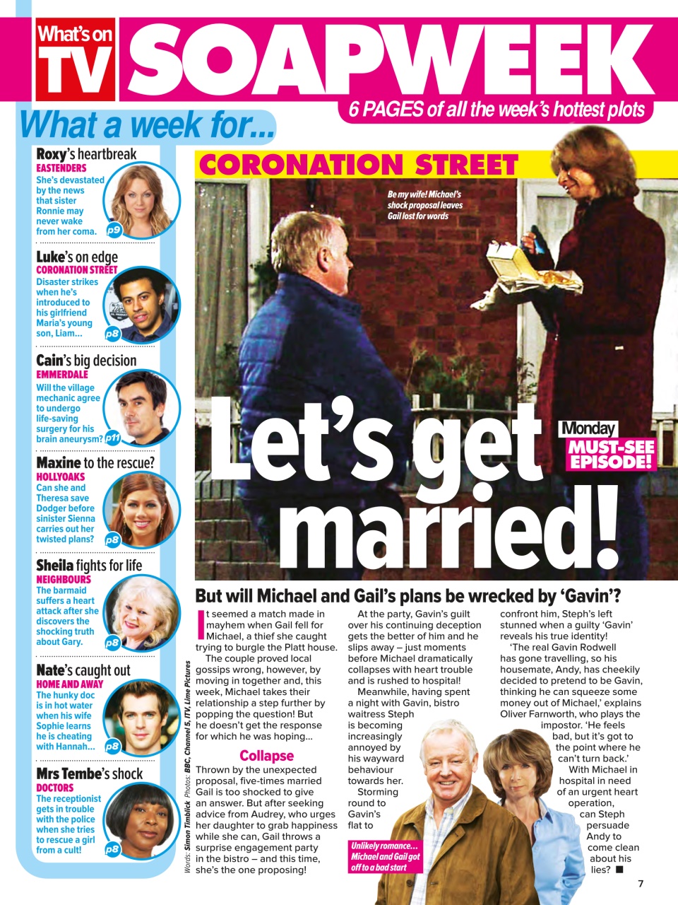 What's on TV Preview Pages