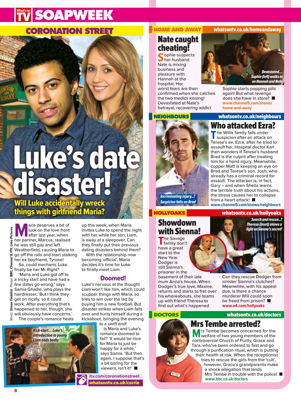What's on TV Preview Pages